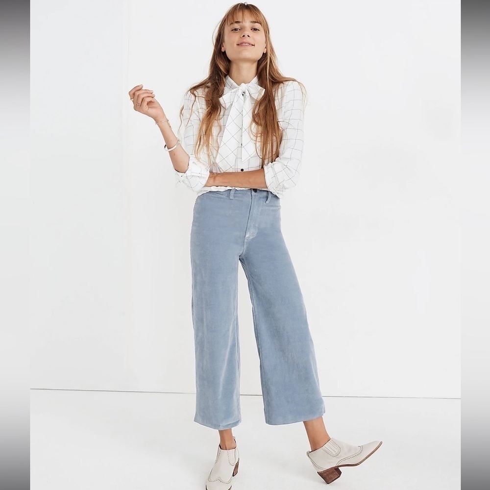 Madewell Flannel Tie-Neck Shirt‎